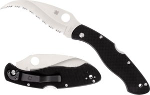 Spyderco Spyderco CIVILIAN G-10 BLACK SERRATED C12GS 1