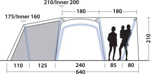 Namiot turystyczny Outwell Namiot 5-osobowy Outwell Oakdale 5PA - green Uniwersalny 4