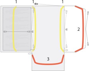 Namiot turystyczny Outwell Namiot 5-osobowy Outwell Oakdale 5PA - green Uniwersalny 9