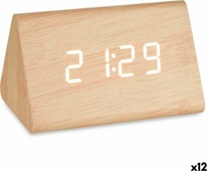 Gift Decor Cyfrowy Zegarek Stacjonarny Brązowy PVC Drewno MDF 11,7 x 7,5 x 8 cm (12 Sztuk) 1