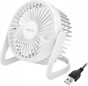 Wentylator USB LogiLink LogiLink USB Schreibtischventilator 5'' weiß 1