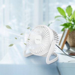 Wentylator USB LogiLink LogiLink USB Schreibtischventilator 5'' weiß 5