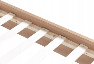 Beliani Łóżko tapicerowane 140 x 200 cm szare IZERNORE 4