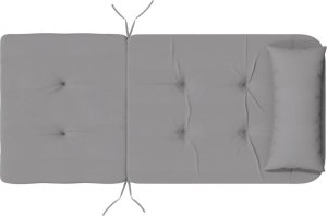 vidaXL Poduszki na krzesła Adirondack, 2 szt., szare, tkanina Oxford 8