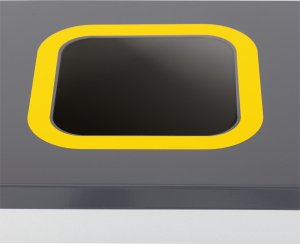 Ulsonix Kosz na śmieci odpady do segregacji 3 komory STAL 180 l srebrny Kosz na śmieci odpady do segregacji 3 komory STAL 180 l srebrny 3