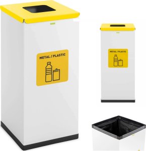 Ulsonix Kosz pojemnik do segregacji sortowania śmieci odpadów 60 l - metal plastik Kosz pojemnik do segregacji sortowania śmieci odpadów 60 l - metal plastik 1