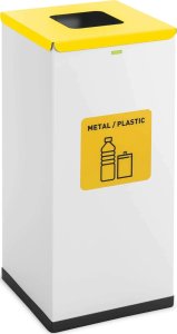 Ulsonix Kosz pojemnik do segregacji sortowania śmieci odpadów 60 l - metal plastik Kosz pojemnik do segregacji sortowania śmieci odpadów 60 l - metal plastik 2