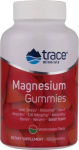 TRACE MINERALS Trace Minerals - Magnez, Arbuz, 120 żelek 1