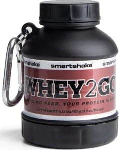 Smartshake SmartShake - Pojemnik na leki, Whey2Go Funnel, Czarny, Pojemność, 110 ml 1