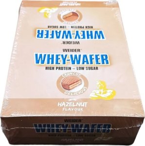 Weider Weider - Baton proteinowy Whey-Wafer, Orzech, 12 batonów 1