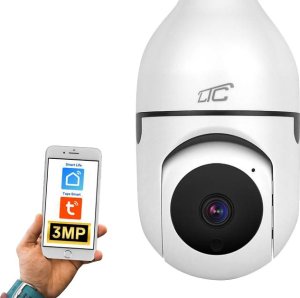 Kamera IP LTC Wewnętrzna kamera obrotowa żarówka E27 Wi-Fi LTC VISION KAM34 3 Mpix 3