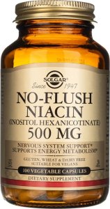 Solgar Solgar No-Flush Niacyna (Witamina B3) 500 mg - 100 kapsułek 1