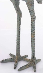 Art-Pol Figura Dekoracyjna Żeliwo Żuraw H: 50 cm 2