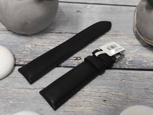 JVD Skórzany pasek do zegarka 22 mm R42201-22 czarny 2