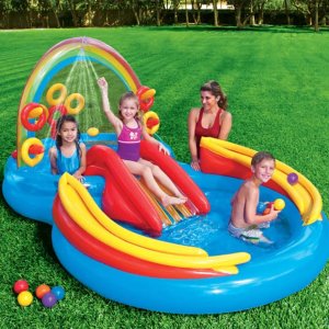 Intex Intex Dmuchany basen Rainbow Ring Play Center, 297x193x135 cm, 57453NP 1