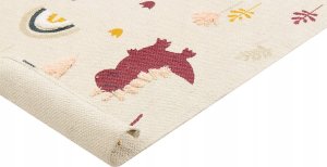 Beliani Dywan dziecięcy bawełniany w dinozaury 80 x 150 cm wielokolorowy TIOP 3