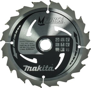 Makita MAKITA PIŁA TARCZOWA  165x20x16z M-FORCE DREWNO 1