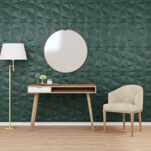 vidaXL vidaXL Panele ścienne, 24 szt., zielone, 50x50 cm, XPS, 6 m, diament 1