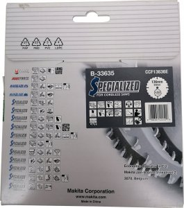 Makita MAKITA PIŁA TARCZOWA  136x20x36z SPECJALIZED DREWNO 3