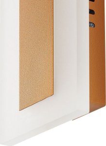 Kinkiet Beliani Lampa ścienna zewnętrzna LED 30 cm złota ROSALIE 5