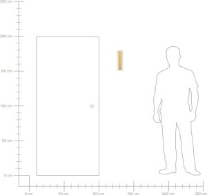 Kinkiet Beliani Lampa ścienna zewnętrzna LED 30 cm złota ROSALIE 7