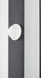 Kinkiet Beliani Lampa ścienna zewnętrzna LED z czujnikiem ruchu 30 cm czarna SAVANE 3