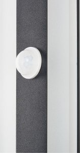 Kinkiet Beliani Lampa ścienna zewnętrzna LED z czujnikiem ruchu 80 cm czarna SAVANE 5