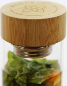 MPLCo Butelka SZKLANA bidon z filtrem MINTY BAMBUS 0,7L 4