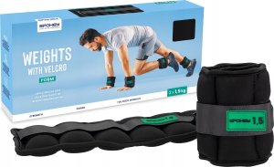 Spokey Obciążenia na rzep neoprenowe 1,5 kg Spokey FORM 3