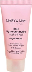 Mary&May Mary&May Maska glinkowa nawilżająca Rose Hyaluronic Hydra - 30 g 1