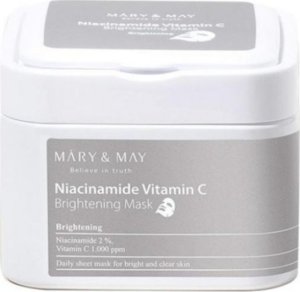 Mary&May Mary&May Rozświetlające maseczki Niacinamide Vitamin C - 30 sztuk 1