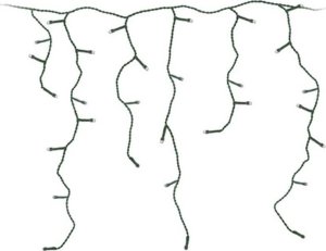 Koopman LAMPKI CHOINKOWE KURTYNA ŚWIETLNA ZEW 180 LED STEROWNIK TIMER ZIMNY BIAŁY KABEL ZIELONY 6