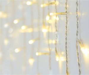 Koopman LAMPKI CHOINKOWE KURTYNA ŚWIETLNA ZEW 360 LED STEROWNIK TIMER CIEPŁY BIAŁY KABEL TRANSPARENTNY 5