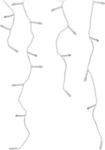 Koopman LAMPKI CHOINKOWE KURTYNA ŚWIETLNA ZEW 360 LED STEROWNIK TIMER CIEPŁY BIAŁY KABEL TRANSPARENTNY 6