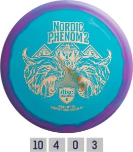 Discmania Discgolf DISCMANIA Distance Driver S-LINE PD NORDIC PHENOM 2 purple/bright 10/4/0/3 1