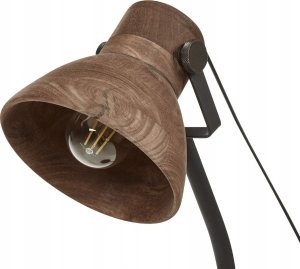 Lampka biurkowa Beliani Ciemna lampa biurkowa z drewna mango KOLAR 4