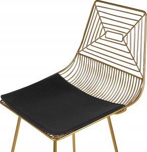 Beliani Metal Krzesło barowe Zestaw 2 Złoty BISBEE 5