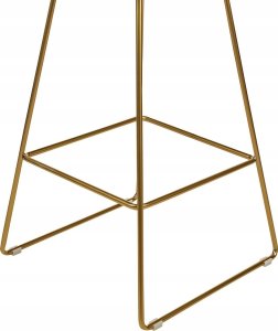 Beliani Metal Krzesło barowe Zestaw 2 Złoty BISBEE 6