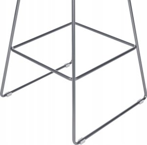 Beliani Zestaw 2 krzeseł barowych metalowy srebrny FREDONIA 6