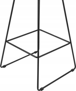 Beliani Zestaw 2 krzeseł barowych metalowy czarny BISBEE 6