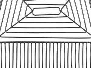 Beliani Zestaw 2 krzeseł barowych metalowy czarny BISBEE 7