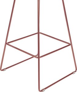 Beliani Zestaw 2 krzeseł barowych metalowy złoty róż BISBEE 7