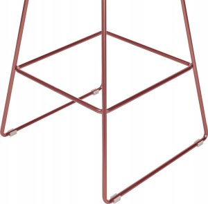 Beliani Metal Krzesło barowe Zestaw 2 Różowe złoto FREDONIA 6