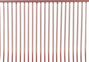 Beliani Metal Krzesło barowe Zestaw 2 Różowe złoto FREDONIA 7