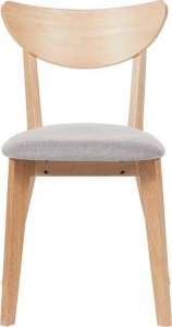 Beliani Zestaw 2 krzeseł do jadalni drewniany jasny z szarym ERIE 4