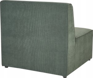 Beliani Moduł 1-osobowy sztruksowy ciemnozielony LEMVIG 6