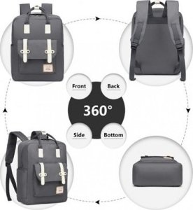 Plecak turystyczny Kono Prostokątny Plecak Tornister Szary River 5