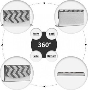 Accessorize Me Błyszcząca Torebka z Cekinami Srebrna Loveti 5