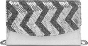 Accessorize Me Błyszcząca Torebka z Cekinami Srebrna Loveti 7
