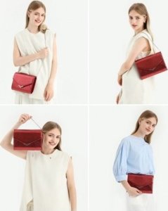 Accessorize Me Szara Metaliczna Kopertówka Wieczorowa Vila 8